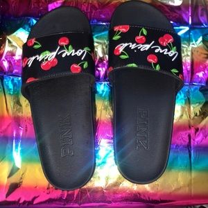 PINK cherry Slides